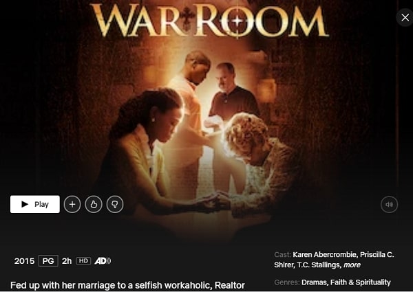 Watch War Room (2015) on Netflix