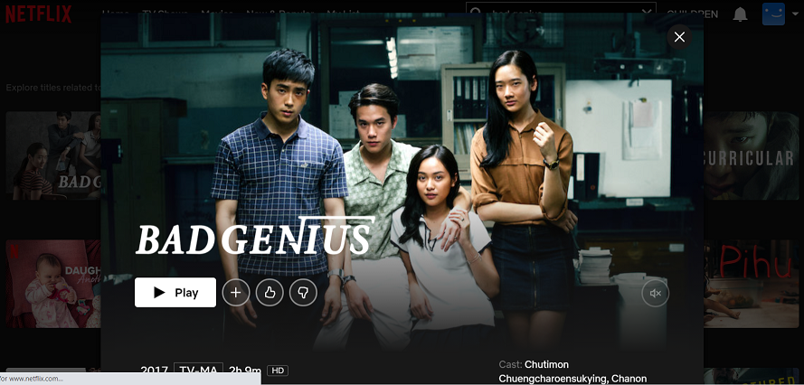 Watch Bad Genius on Netflix 2