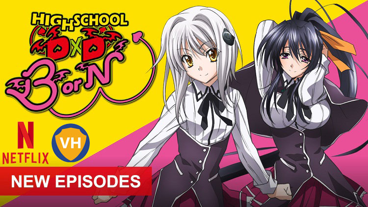 Guarda High School DxD tutte e 4 le stagioni su Netflix con audio e sottotitoli in inglese