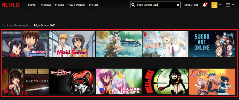 Guarda High School DxD su Netflix 1