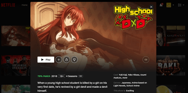 Watch High School DxD on Netflix 3