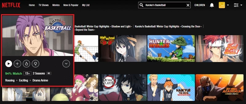 Watch Kuroko's Basketball on Netflix 1