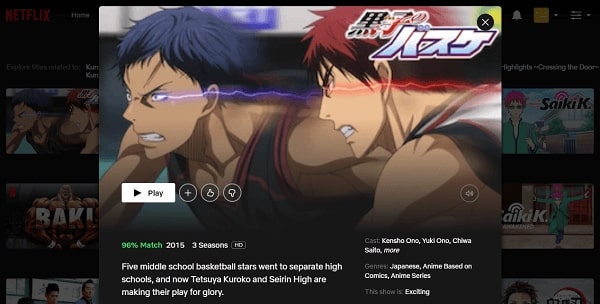 Watch Kuroko's Basketball on Netflix 3