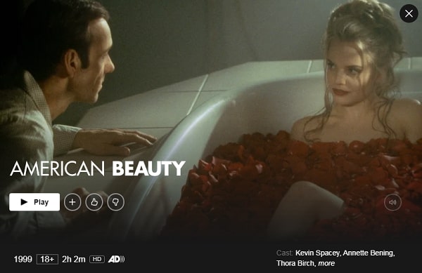 American Beauty (1999): Watch it on Netflix