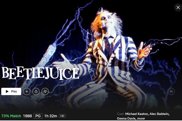 Beetlejuice (1988): Watch it on Netflix