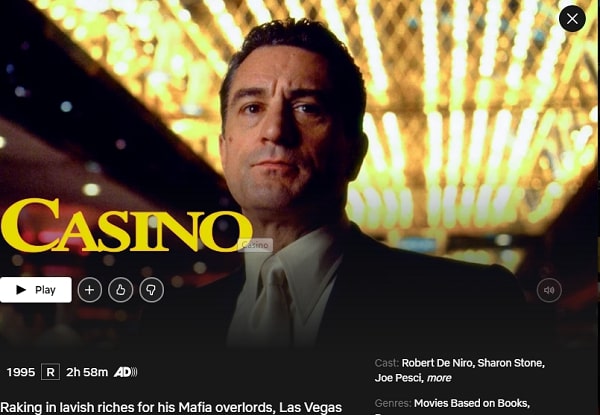 Casino (1995): Watch it on Netflix