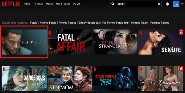Watch Fatale (2020) on Netflix