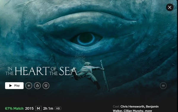 Watch In the Heart of the Sea (2015) on Netflix