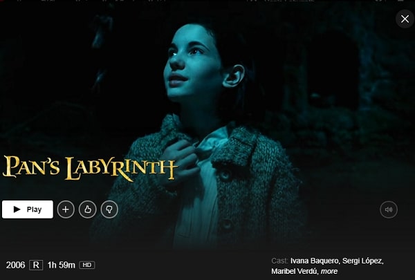 Pan's Labyrinth (2006): Watch it on Netflix 