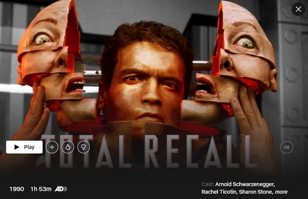 Total Recall (1990): Watch it on Netflix