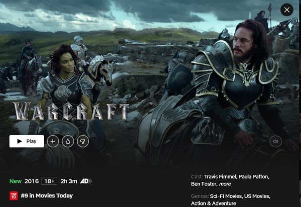 Watch Warcraft (2016) on Netflix