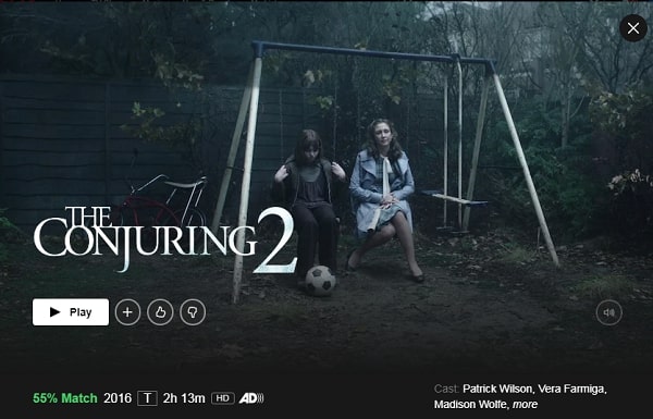 Watch conjuring 2 (2016) on Netflix