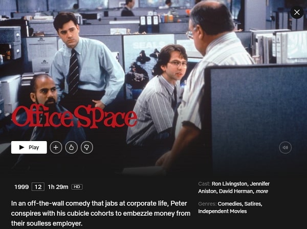 Watch office space (1999) on Netflix