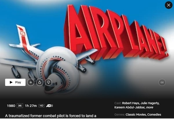 Watch Airplane! (1980) on Netflix