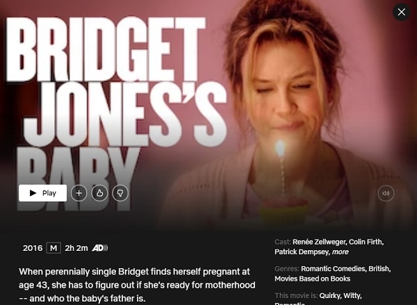 Watch Bridget Jones's Baby (1998) on Netflix