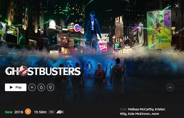 Watch Ghostbusters (2016) on Netflix
