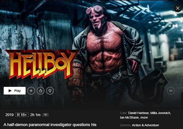 Watch Hellboy (2019) on Netflix