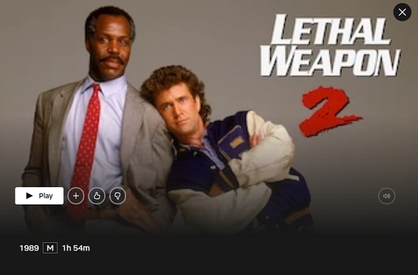 Watch Lethal Weapon 2 (1989) on Netflix
