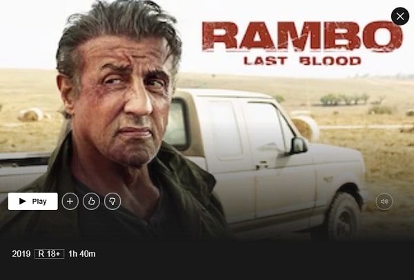 Watch Rambo: Last Blood (2019) on Netflix