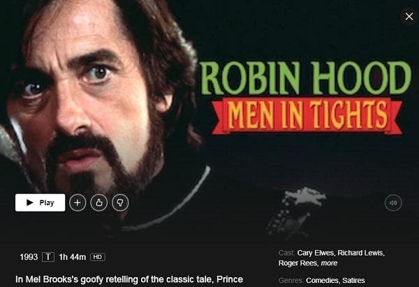 Watch Robin Hood: Men in Tights (1993) on Netflix