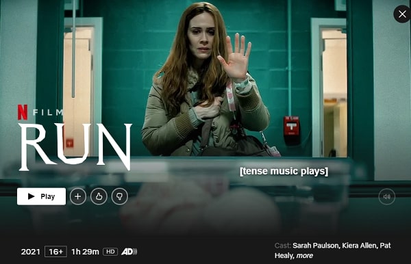 Watch Run (2021) on Netflix