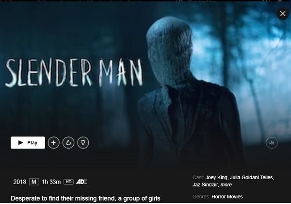 Watch Slender Man (2018) on Netflix