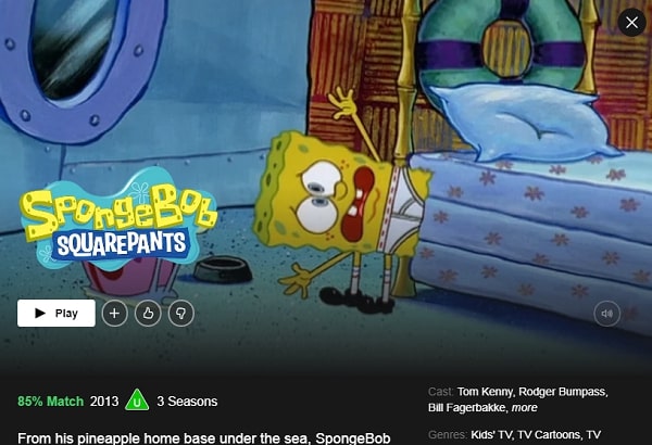 Watch SpongeBob SquarePants (1999) on Netflix