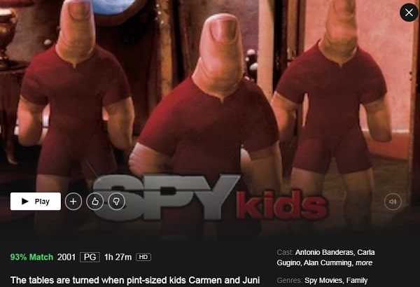 Watch Spy Kids (2001) on Netflix