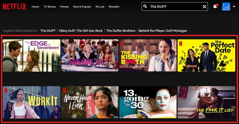Watch The DUFF (2015) on Netflix