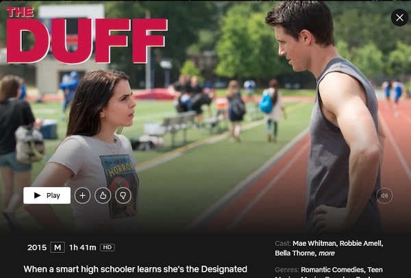 Watch The DUFF (2015) on Netflix