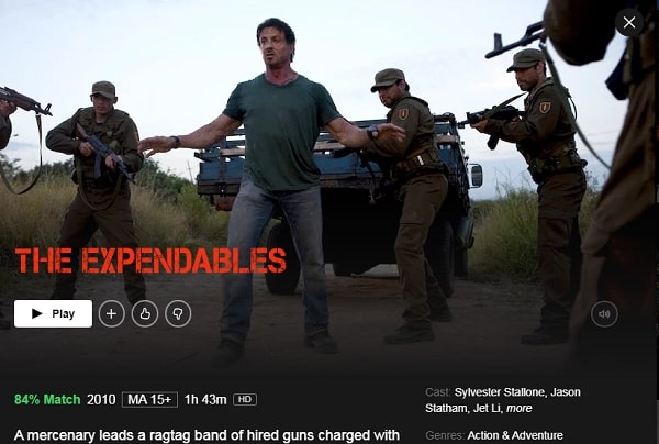 Watch The Expendables (2010) on Netflix
