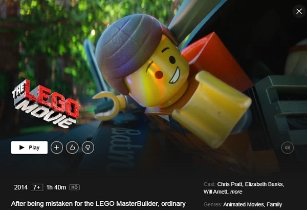 Watch The Lego Movie (2014) on Netflix