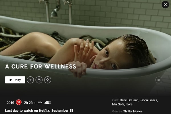 Watch A Cure for Wellness (2016) on Netflix