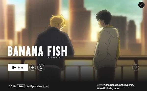 Watch Banana Fish: Season 1 all Episodes on Netflix From Anywhere in the World