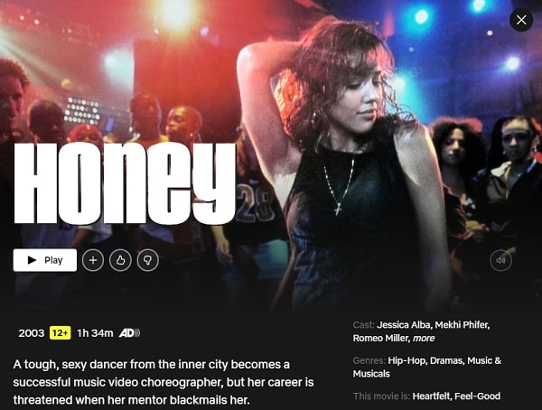 Watch Honey (2003) on Netflix