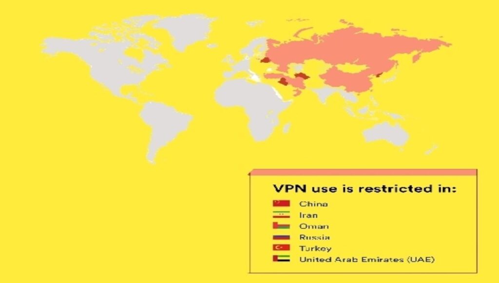 A VPN isn’t legal in all countries