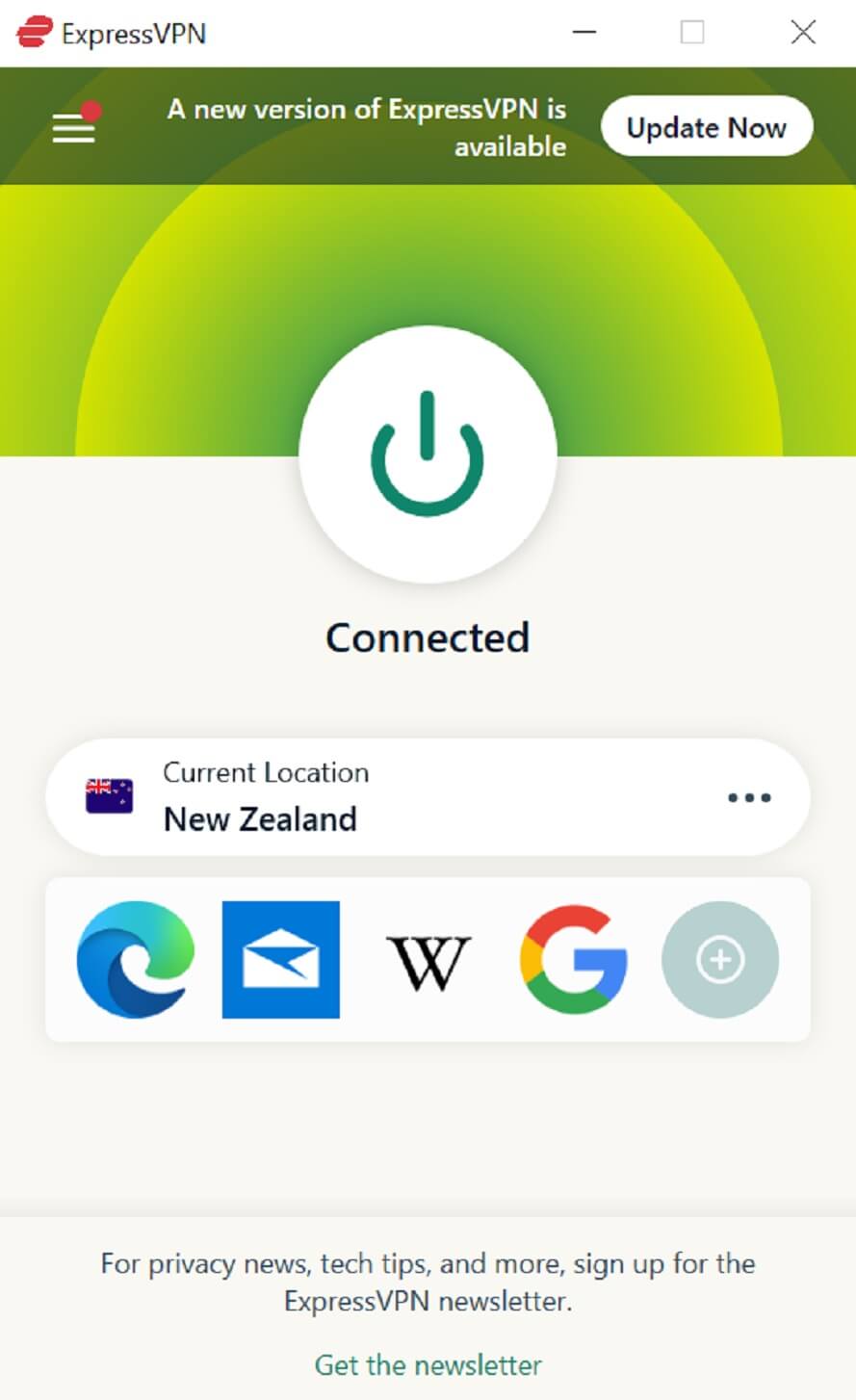 Connect to New Zealand Server 2