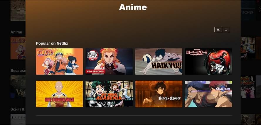 Netflix Anime 