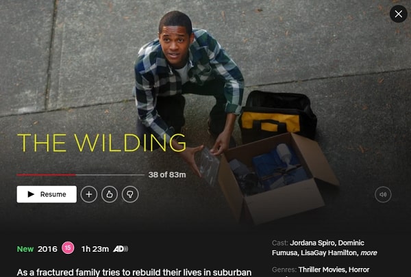 Watch The Wilding (2016) on Netflix From Anywhere in the World