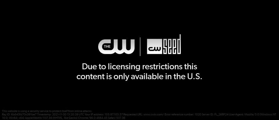 Watch CW TV outside USA 1