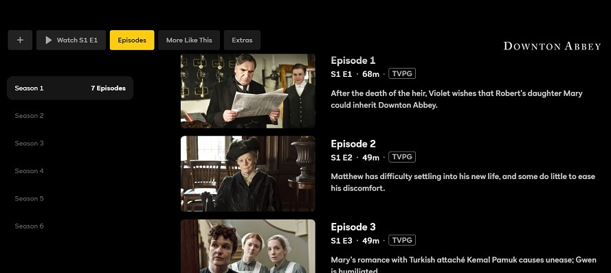 Watch Downton Abbey on Peacock TV 2