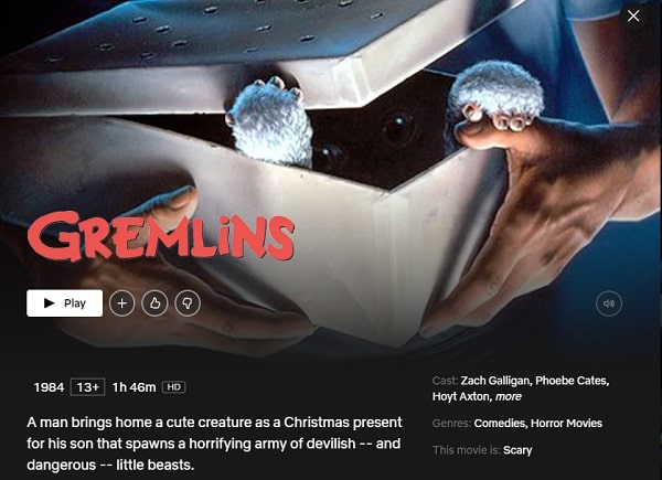 Watch Gremlins (1984) on Netflix From Anywhere in the World