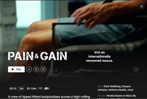 Watch Pain and Gain (2013) on Netflix From Anywhere in the World