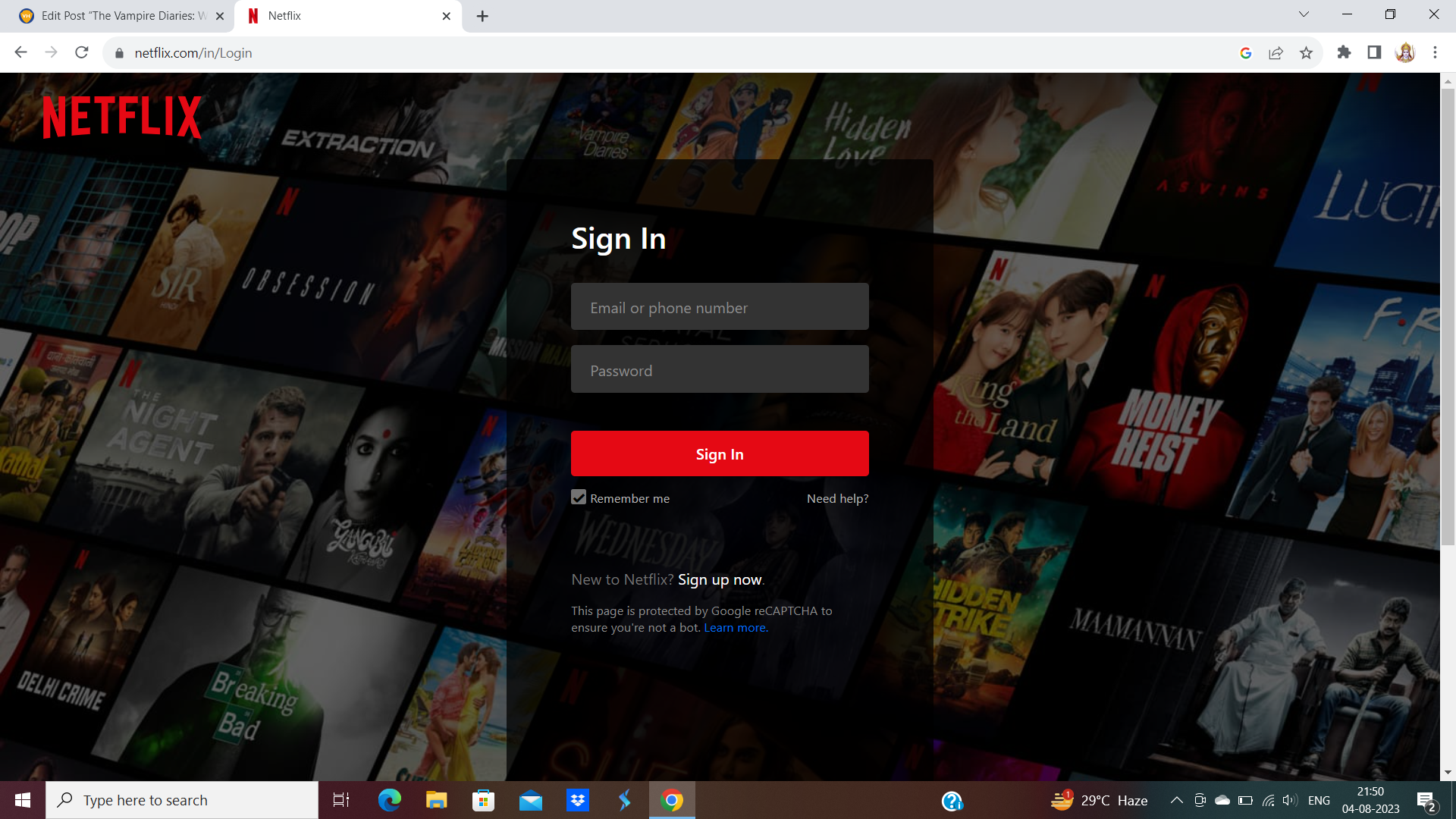 Login or Signup With Netflix