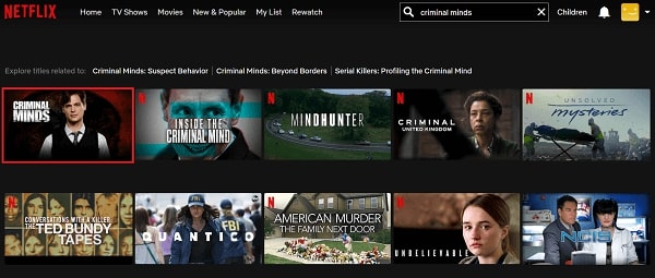 Watch Criminal Minds on Netflix 2