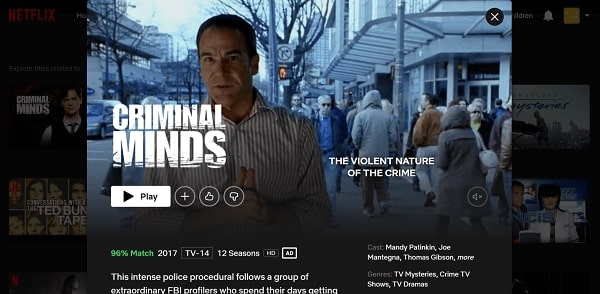 Watch Criminal Minds on Netflix 3