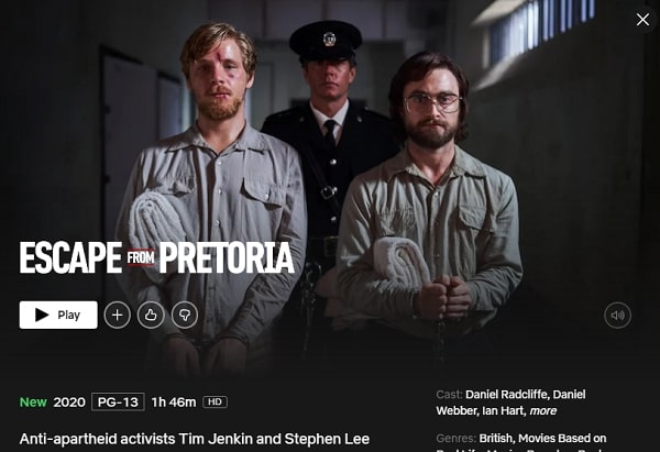 Watch Escape from Pretoria on Netflix From Anywhere in the World