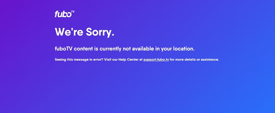 Watch fuboTV outside the US 1