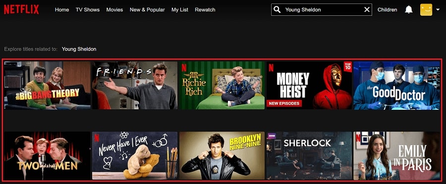 Watch young sheldon on Netflix 1