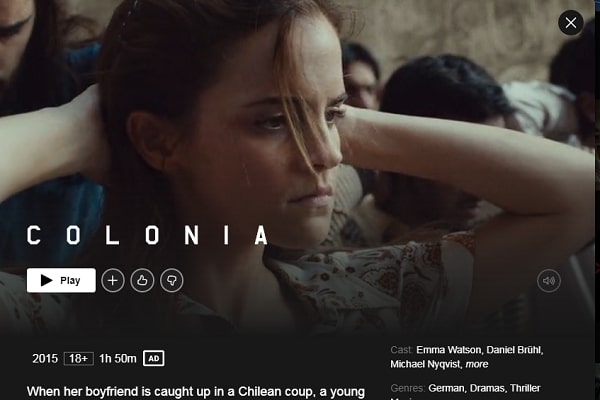 Watch Colonia on Netflix From Anywhere in the World